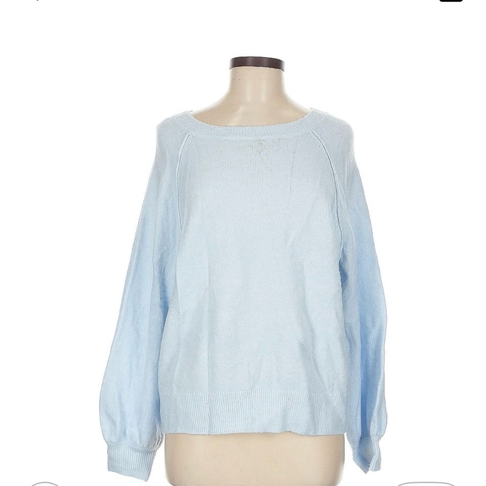 Vince Camuto Soft Blue Crew Neck Sweater